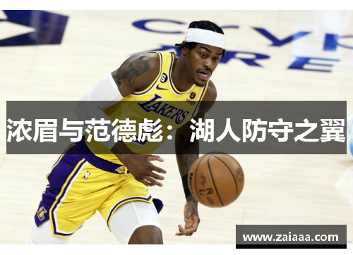 浓眉与范德彪：湖人防守之翼